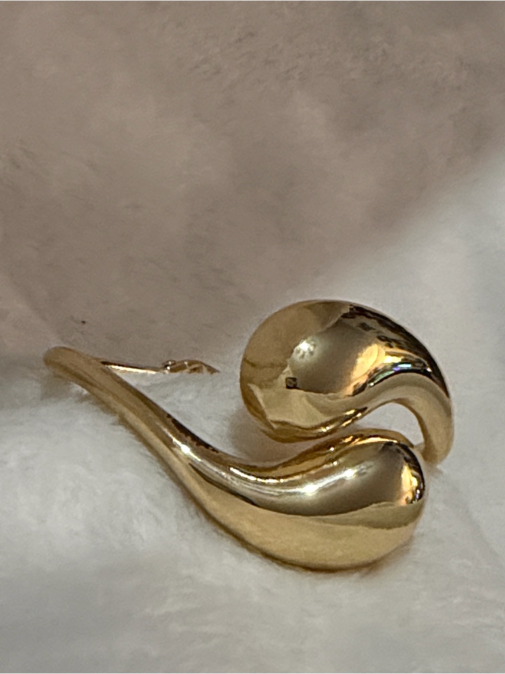 Brand New Gold-Tone Sculptural Swirl Cuff Bracelet